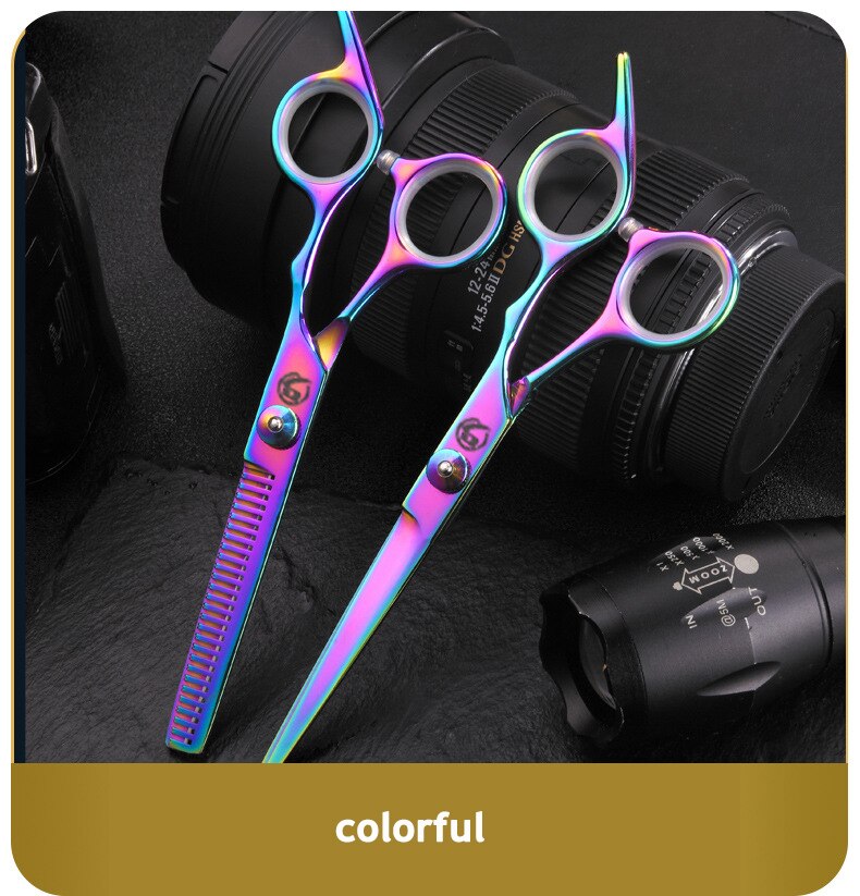 Hairdressing Scissors 6 Inch Hair Scissors Professional Hairdressing Scissors Cutting Thinning Scissors Barber Shear Accessories