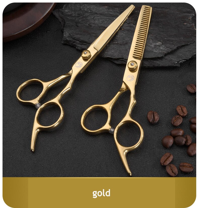 Hairdressing Scissors 6 Inch Hair Scissors Professional Hairdressing Scissors Cutting Thinning Scissors Barber Shear Accessories