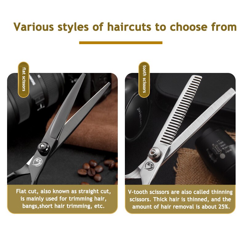 Hairdressing Scissors 6 Inch Hair Scissors Professional Hairdressing Scissors Cutting Thinning Scissors Barber Shear Accessories