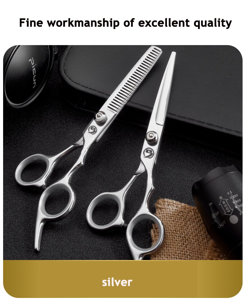 Hairdressing Scissors 6 Inch Hair Scissors Professional Hairdressing Scissors Cutting Thinning Scissors Barber Shear Accessories
