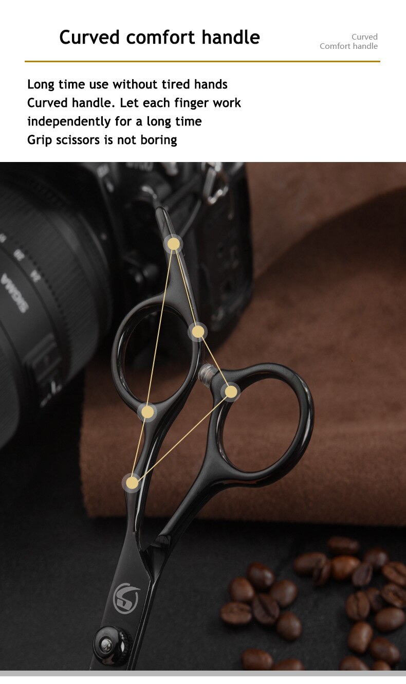 Hairdressing Scissors 6 Inch Hair Scissors Professional Hairdressing Scissors Cutting Thinning Scissors Barber Shear Accessories