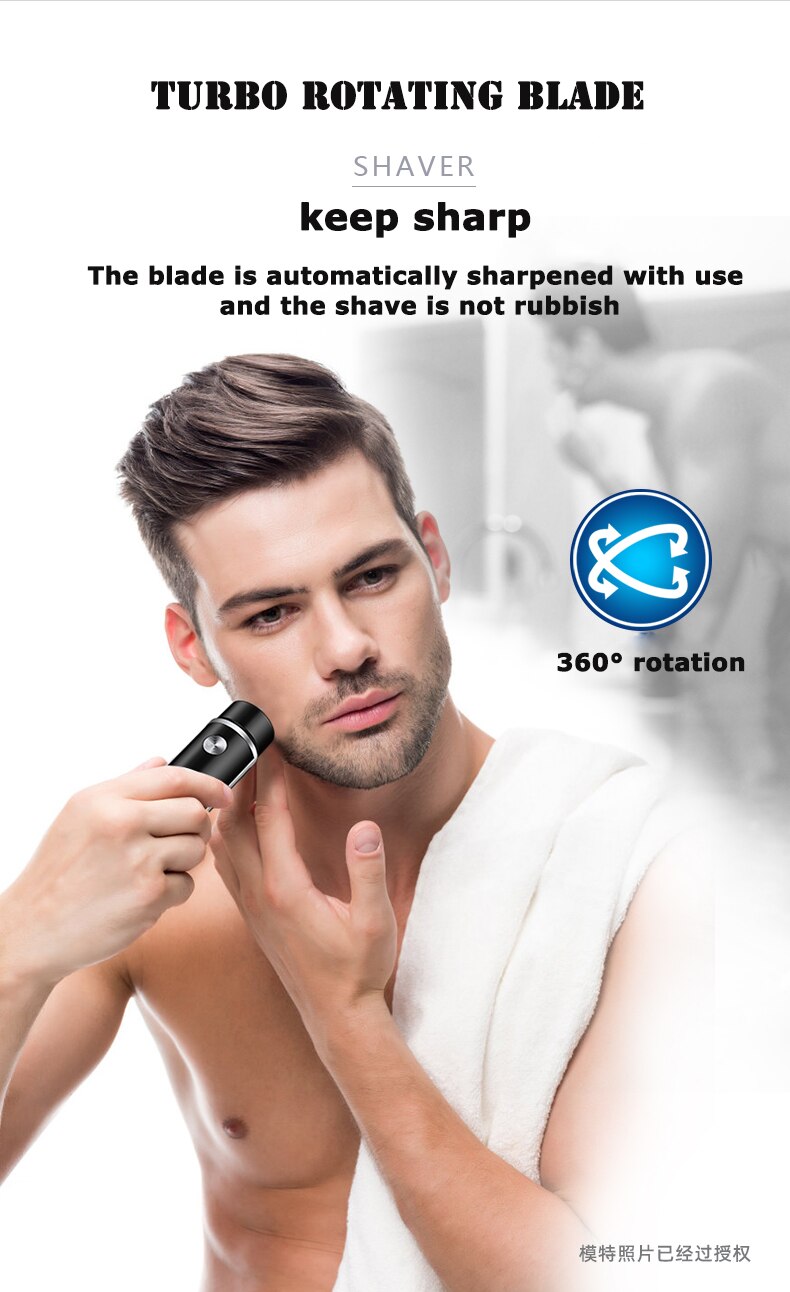 Mini Electric Shaver for Men Portable Electric Razor Beard Knife USB Charging Men's Shavers Face Body Razor Shaving Machine