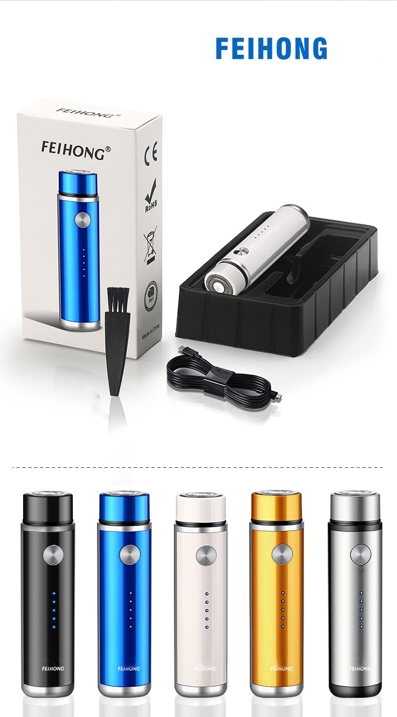 Mini Electric Shaver for Men Portable Electric Razor Beard Knife USB Charging Men's Shavers Face Body Razor Shaving Machine