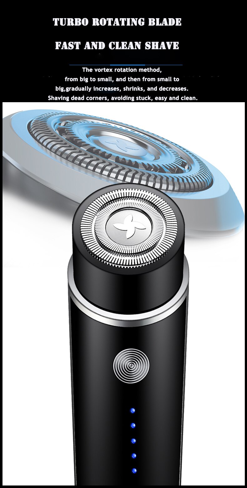 Mini Electric Shaver for Men Portable Electric Razor Beard Knife USB Charging Men's Shavers Face Body Razor Shaving Machine