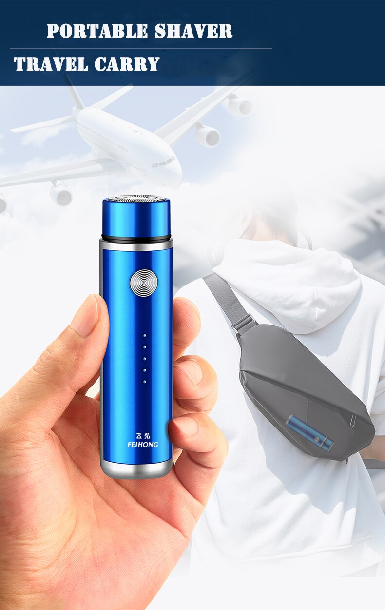 Mini Electric Shaver for Men Portable Electric Razor Beard Knife USB Charging Men's Shavers Face Body Razor Shaving Machine