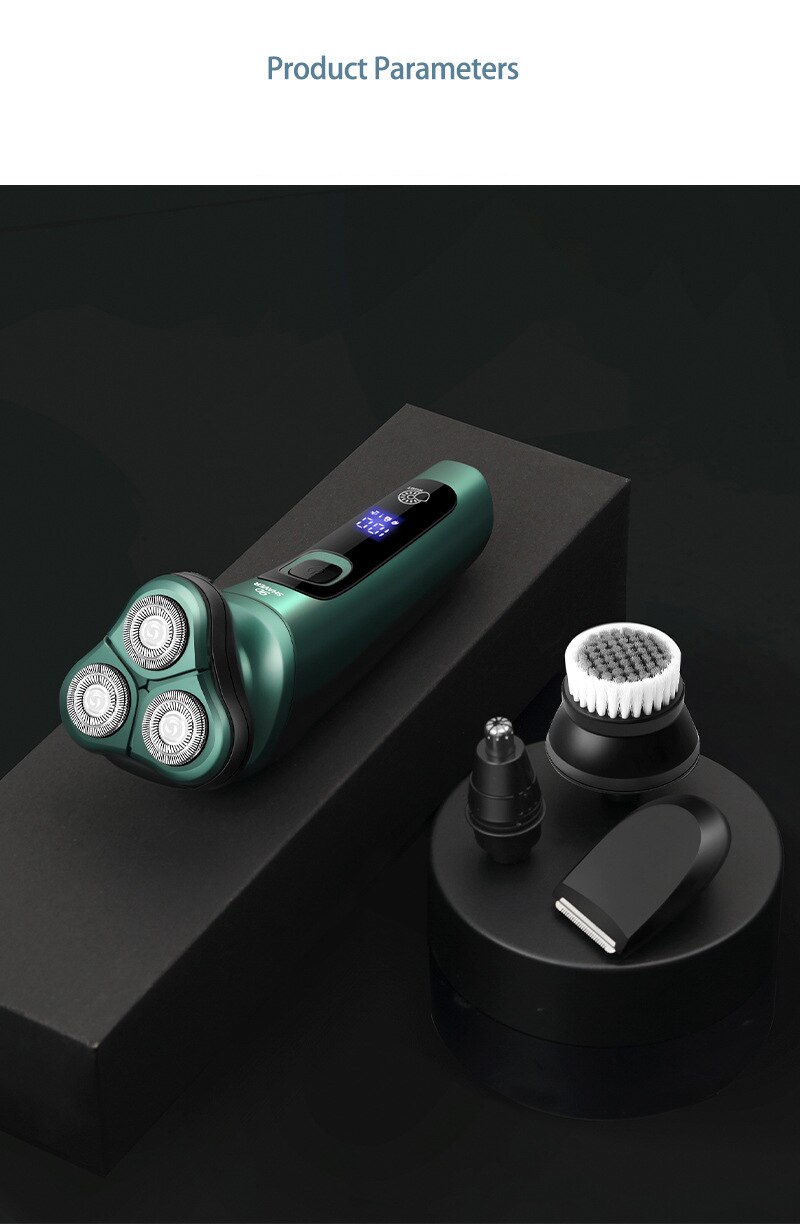 Electric Razor Shaver 9D Floating Shaving Machine IPX7 Washable USB Rechargeable Beard Trimmer Multifunction Trimmer For Men Electric Razor Shaver 9D Floating Shaving Machine IPX7 Washable USB Rechargeable Beard Trimmer Multifunction Trimmer For Men