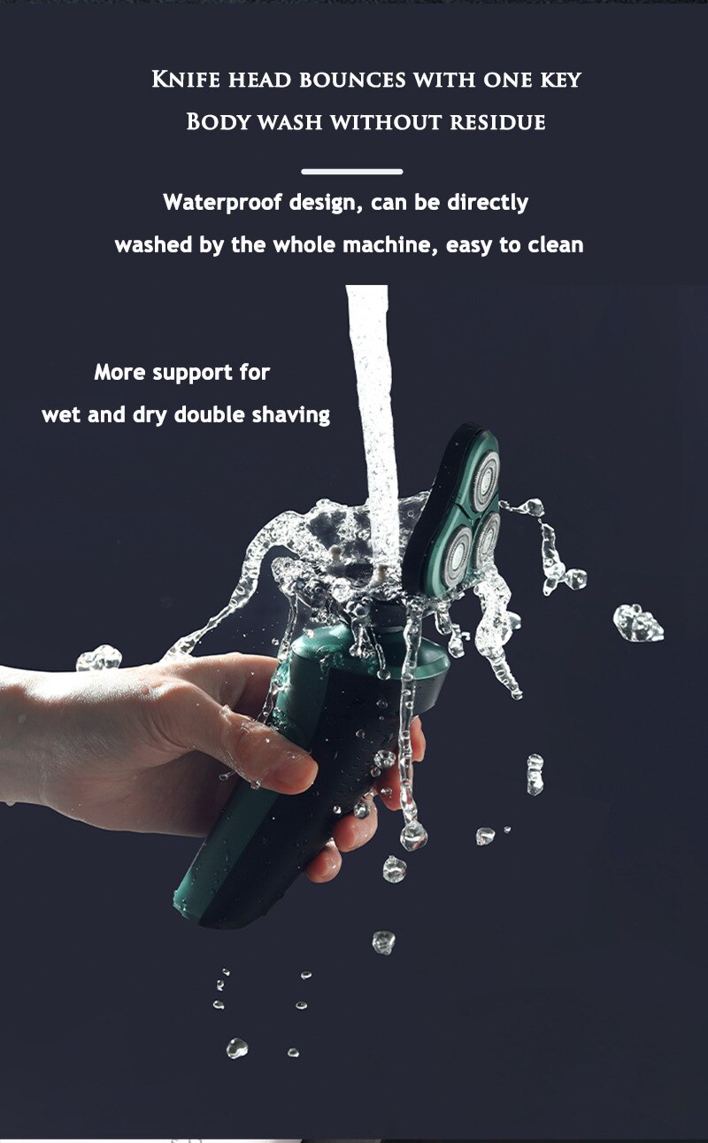 Electric Razor Shaver 9D Floating Shaving Machine IPX7 Washable USB Rechargeable Beard Trimmer Multifunction Trimmer For Men Electric Razor Shaver 9D Floating Shaving Machine IPX7 Washable USB Rechargeable Beard Trimmer Multifunction Trimmer For Men