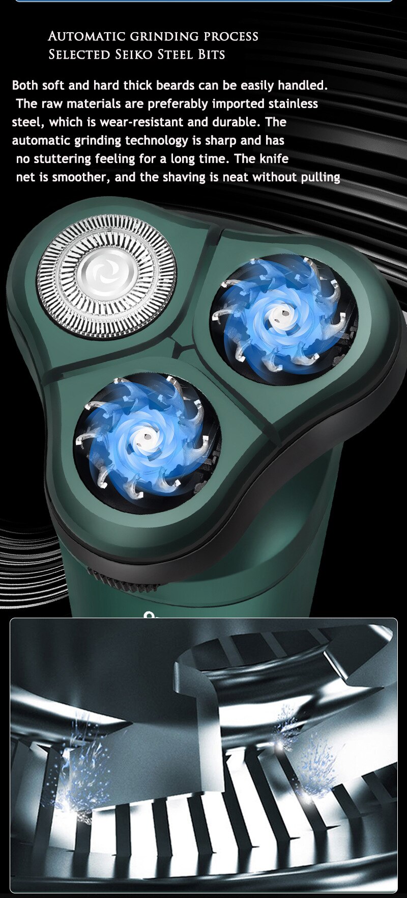 Electric Razor Shaver 9D Floating Shaving Machine IPX7 Washable USB Rechargeable Beard Trimmer Multifunction Trimmer For Men Electric Razor Shaver 9D Floating Shaving Machine IPX7 Washable USB Rechargeable Beard Trimmer Multifunction Trimmer For Men