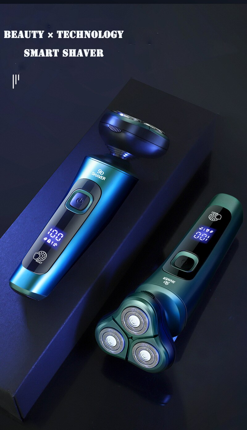 Electric Razor Shaver 9D Floating Shaving Machine IPX7 Washable USB Rechargeable Beard Trimmer Multifunction Trimmer For Men Electric Razor Shaver 9D Floating Shaving Machine IPX7 Washable USB Rechargeable Beard Trimmer Multifunction Trimmer For Men