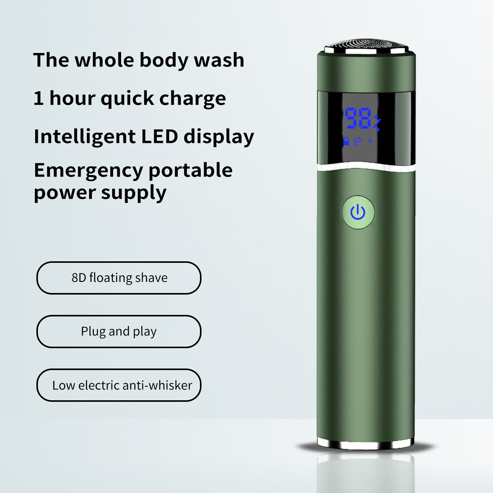 Men's Electric Shaver for Men Razor Smart Beard Shaving Beard Timmer 8D IPX7 Shaving Machine Men LCD Display Electric Razor Men's Electric Shaver for Men Razor Smart Beard Shaving Beard Timmer 8D IPX7 Shaving Machine Men LCD Display Electric Razor