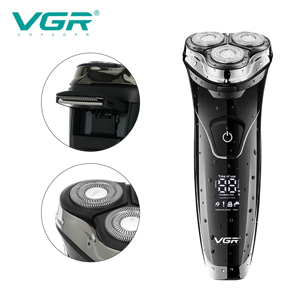 Men's Electric Shaver Razor for Men Beard Shaving Timmer Waterproof Rechargeable Shaving Machine LCD Display Electric Razor Men's Electric Shaver Razor for Men Beard Shaving Timmer Waterproof Rechargeable Shaving Machine LCD Display Electric Razor