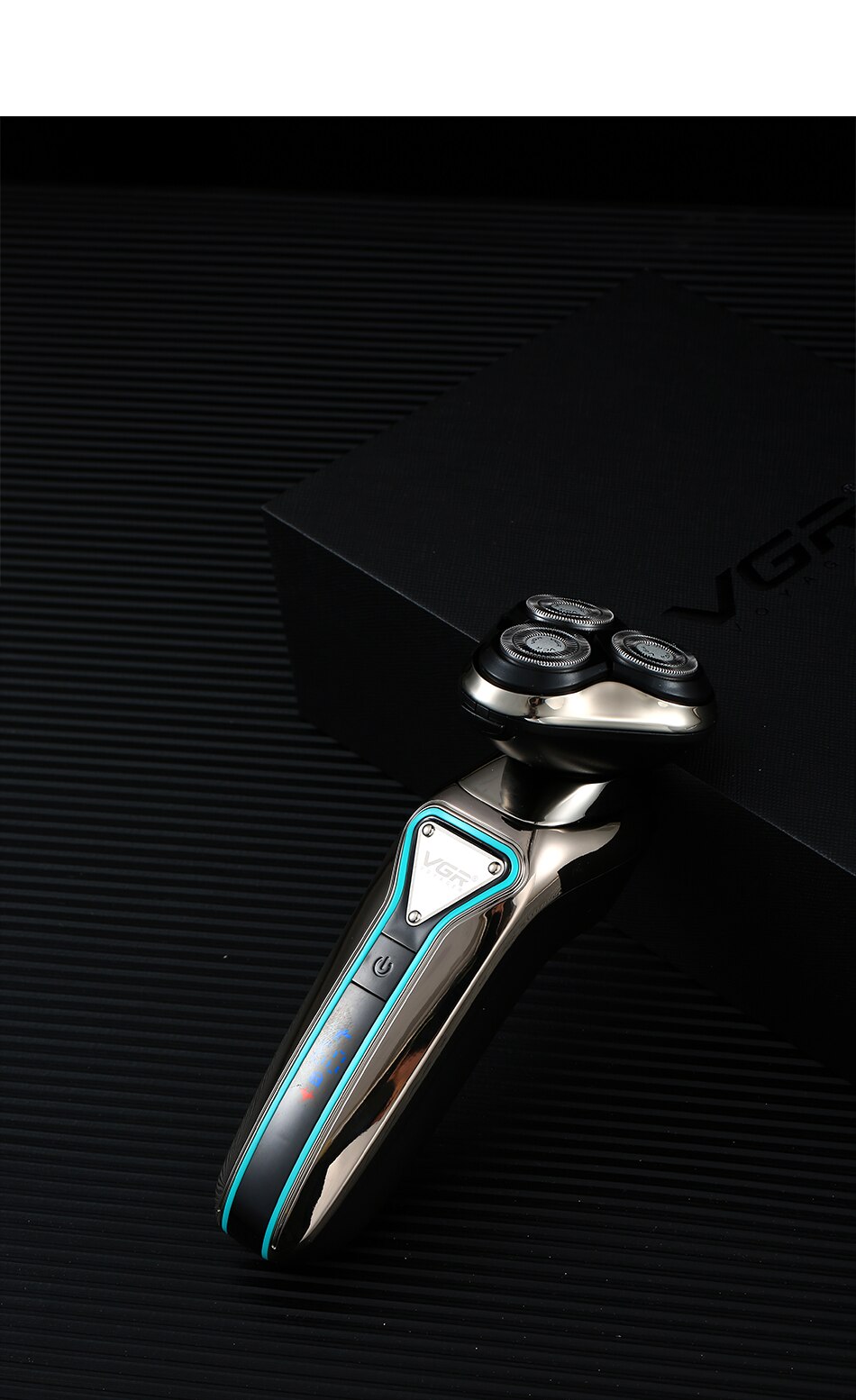 Men's Electric Shaver for Men Razor Smart Beard Shaving Timmer 3D Blade Float IPX7 Shaving Machine LCD Display Electric Razor