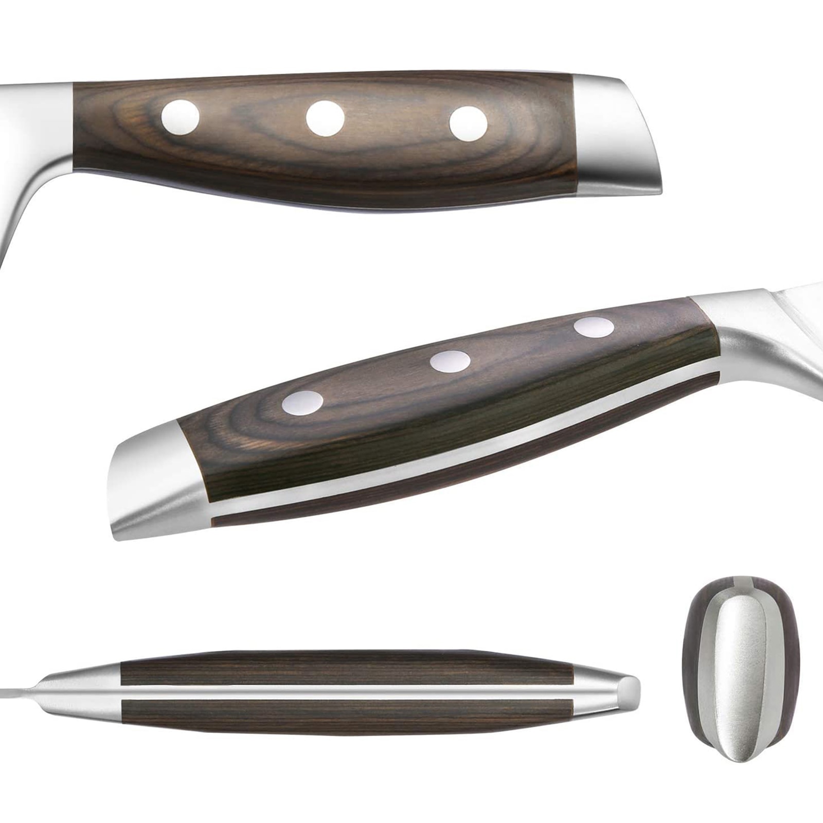 8pcs/Set Wood Handle Kitchen Knives Kitchen Cutting Tool Block Set With Sharpener 1.4116 Stainless Steel Blade Scissors 8pcs/Set Wood Handle Kitchen Knives Kitchen Cutting Tool Block Set With Sharpener 1.4116 Stainless Steel Blade Scissors