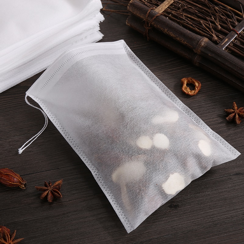 100 Pcs Disposable Tea Bags Filter Bags for Tea Infuser with String Heal Seal, Food Grade Non-woven Fabric Spice Filters Teabags 100 Pcs Disposable Tea Bags Filter Bags for Tea Infuser with String Heal Seal, Food Grade Non-woven Fabric Spice Filters Teabags