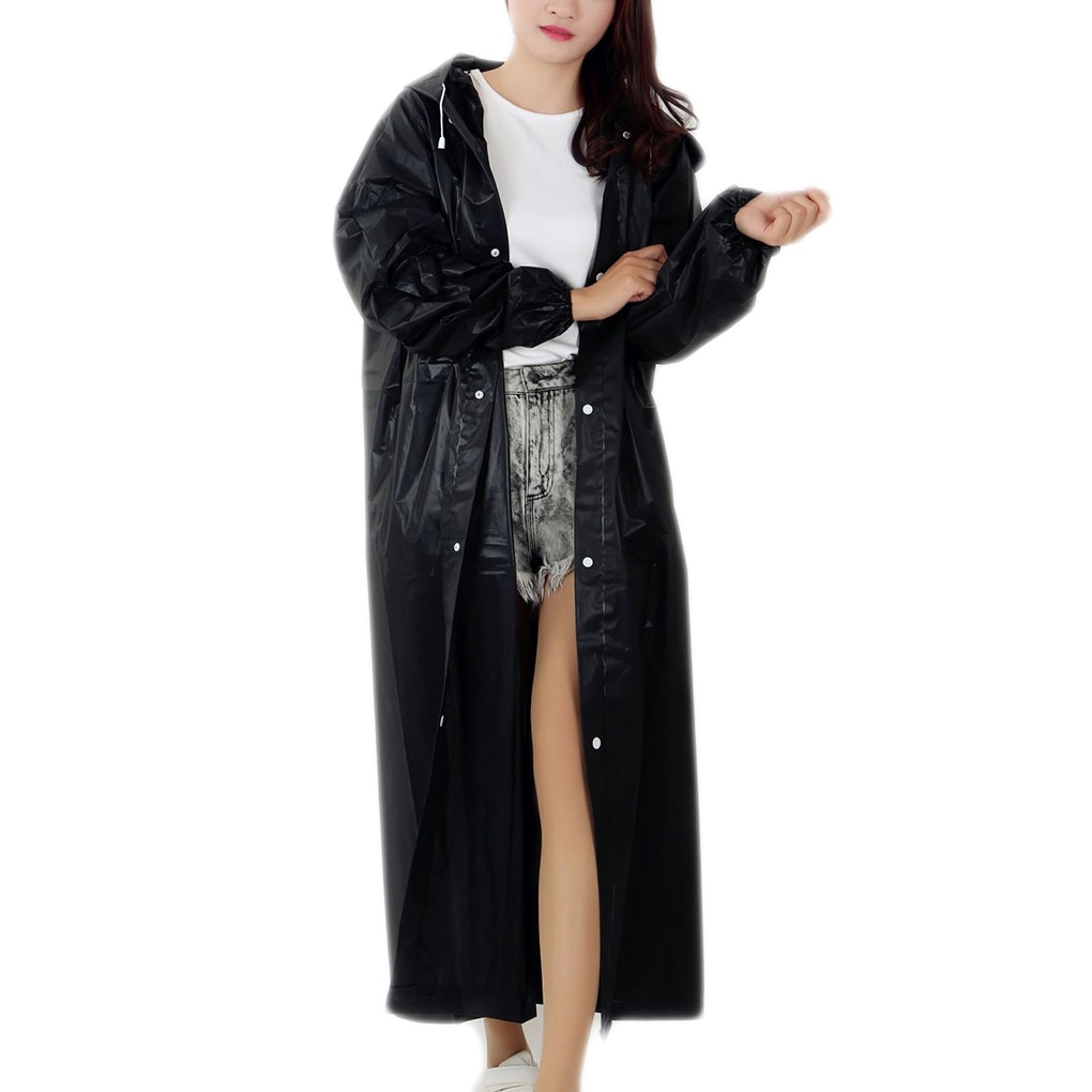 High Quality 1PC 145*68CM EVA Unisex Raincoat Thickened Waterproof Rain Coat Women Men Black Camping Waterproof Rainwear Suit High Quality 1PC 145*68CM EVA Unisex Raincoat Thickened Waterproof Rain Coat Women Men Black Camping Waterproof Rainwear Suit