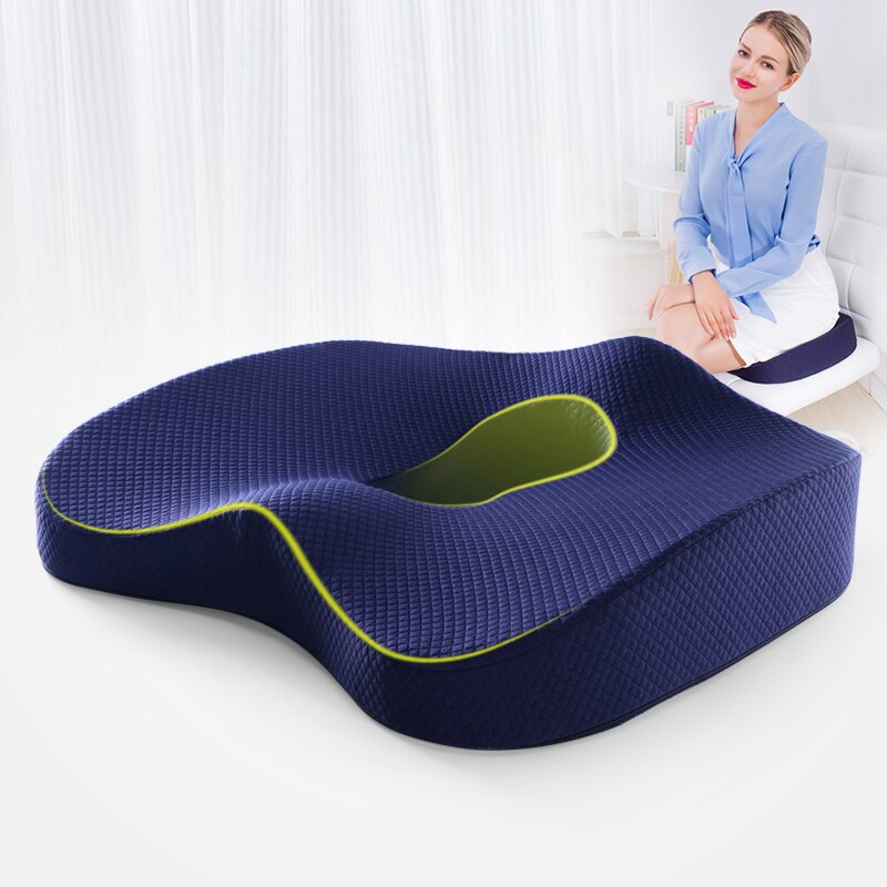 Memory Foam Seat Cushion Orthopedic Pillow Coccyx Office Chair Cushion Support Waist Back Pillow Car Seat Hip Massage Pad Sets Memory Foam Seat Cushion Orthopedic Pillow Coccyx Office Chair Cushion Support Waist Back Pillow Car Seat Hip Massage Pad Sets