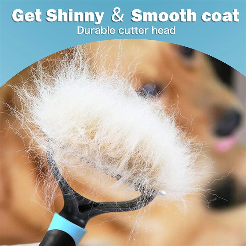 Professional Pet Deshedding Brush 2 Sided Dematting Dog Comb Cat Brush Rake Puppy Grooming Tools Undercoat Shedding Flying Hair Professional Pet Deshedding Brush 2 Sided Dematting Dog Comb Cat Brush Rake Puppy Grooming Tools Undercoat Shedding Flying Hair
