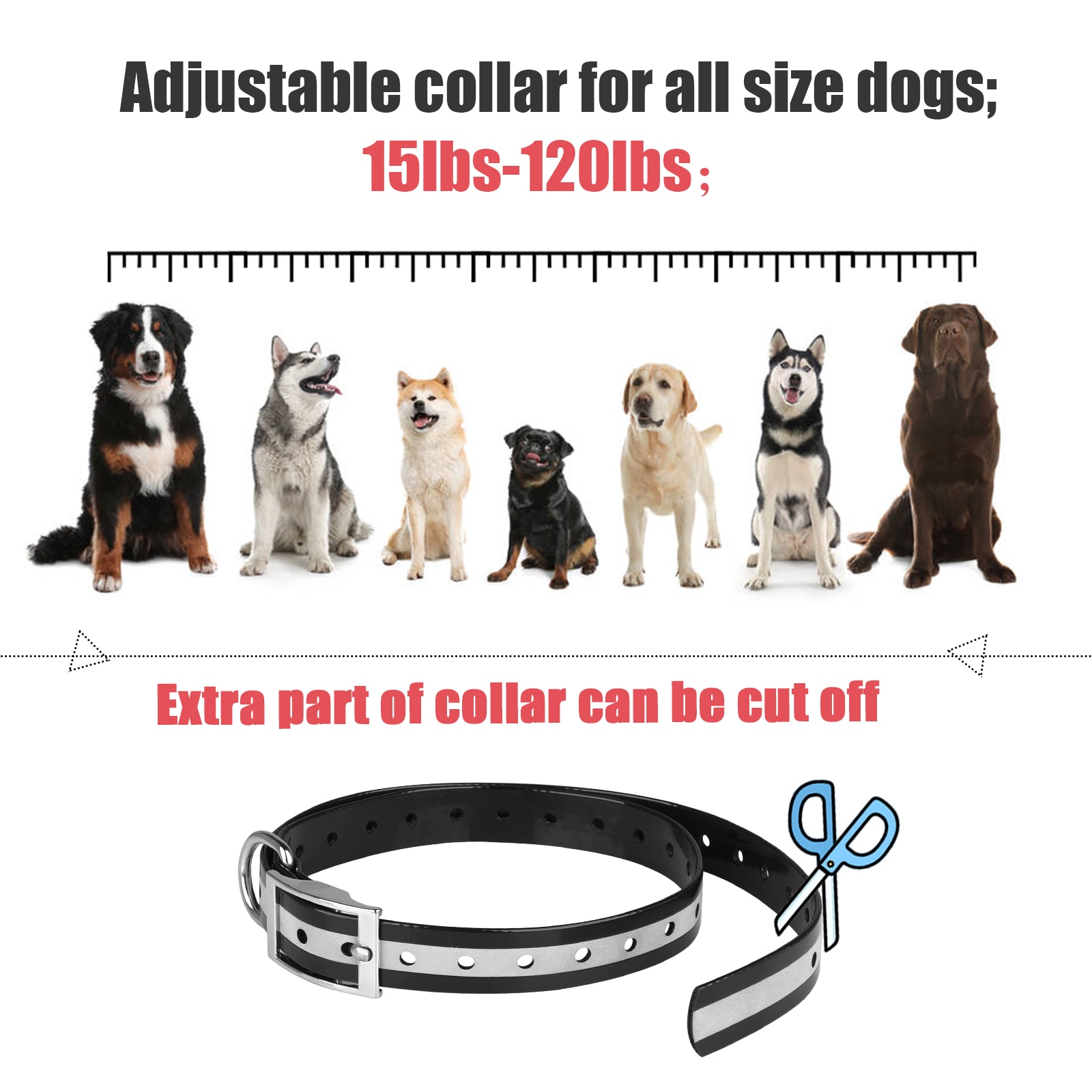 MASBRILL Electric Dog Training Collar Light Waterproof Rechargeable Pet Anti Bark Control Collar Electric Shocker for All Dog