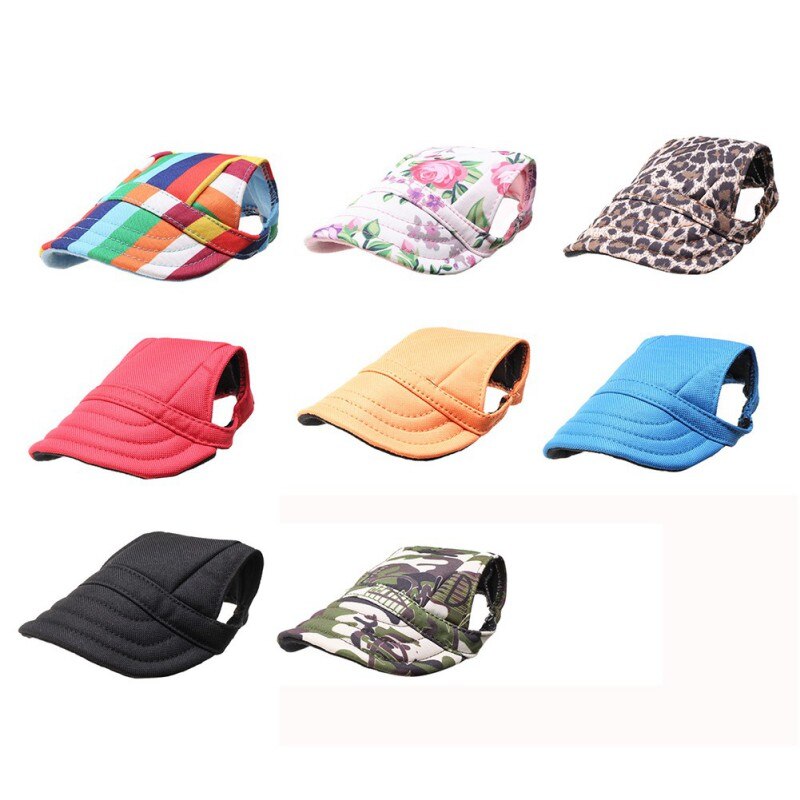 1Pcs Pet Dog Hat Cap Dog Summer Baseball Cap Canvas Small Dog Sunscreen Accessories Outdoor Hiking Pet Products