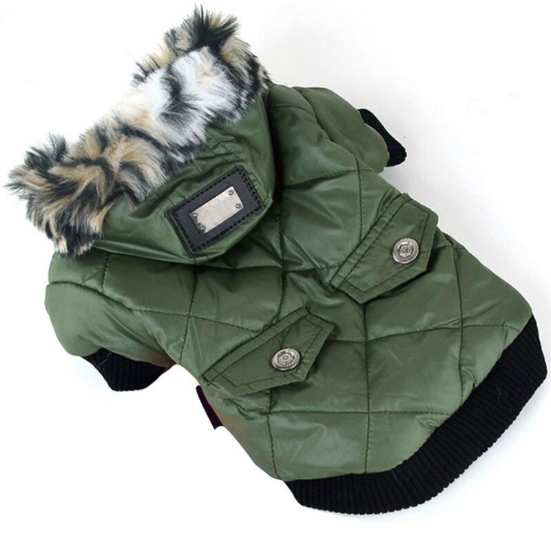 Winter Dog Clothes Warm Thicken Coat Jacket for Small Dog Puppy Pet Hoodie for Small Medium Dogs Yorkie French Bulldog Clothing