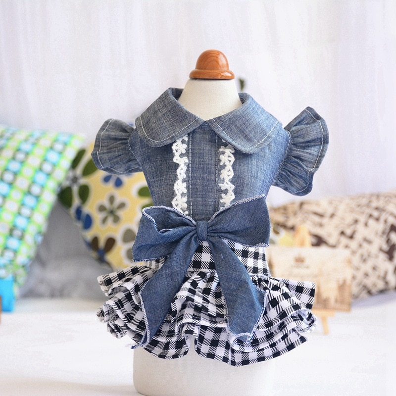 Summer Dog Jean Dress Pet Dog Clothes Dog Denim Dress Jeans Skirt Small Dog Dress Puppy Clothes Chihuahua Yorkies Teddy Summer Dog Jean Dress Pet Dog Clothes Dog Denim Dress Jeans Skirt Small Dog Dress Puppy Clothes Chihuahua Yorkies Teddy