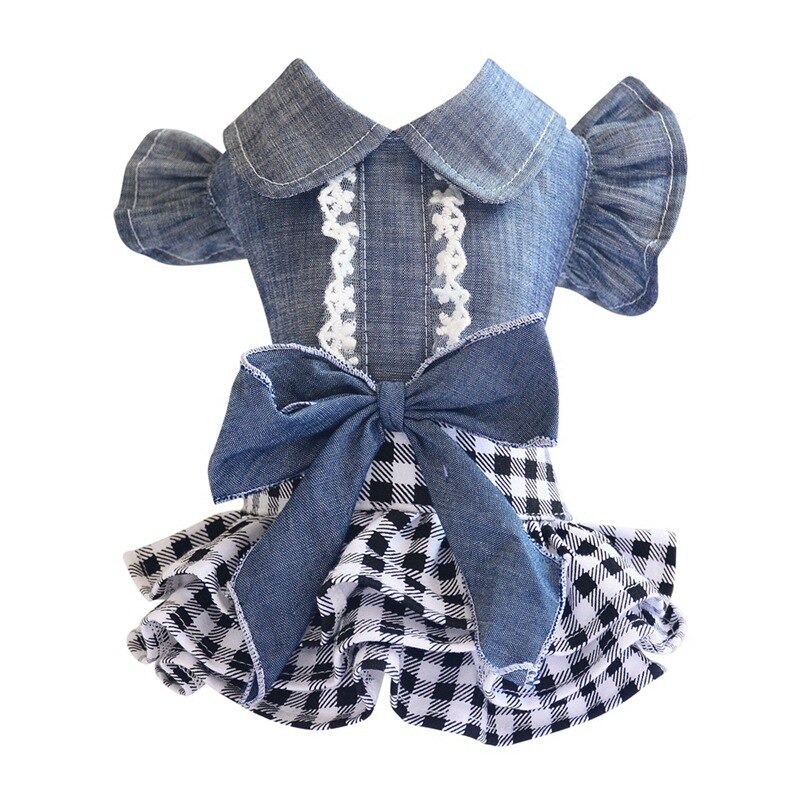 Summer Dog Jean Dress Pet Dog Clothes Dog Denim Dress Jeans Skirt Small Dog Dress Puppy Clothes Chihuahua Yorkies Teddy Summer Dog Jean Dress Pet Dog Clothes Dog Denim Dress Jeans Skirt Small Dog Dress Puppy Clothes Chihuahua Yorkies Teddy
