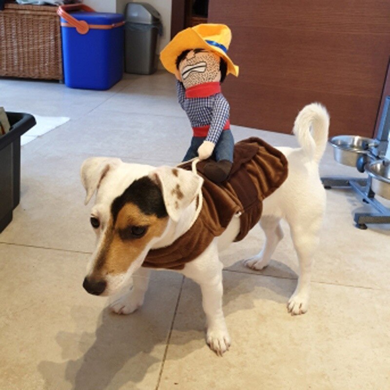 Knight Style Pet Clothes Cowboy Rider Dog Costume for Dogs Cats Dress Up Clothing with Hat for Halloween Cosplay Pet Costume Knight Style Pet Clothes Cowboy Rider Dog Costume for Dogs Cats Dress Up Clothing with Hat for Halloween Cosplay Pet Costume
