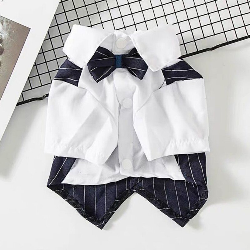 Gentleman Dog Clothes Wedding Suit Formal Shirt For Small Dogs Bowtie Tuxedo Pet Outfit Costume For Cats Spring And Summer Suits Gentleman Dog Clothes Wedding Suit Formal Shirt For Small Dogs Bowtie Tuxedo Pet Outfit Costume For Cats Spring And Summer Suits