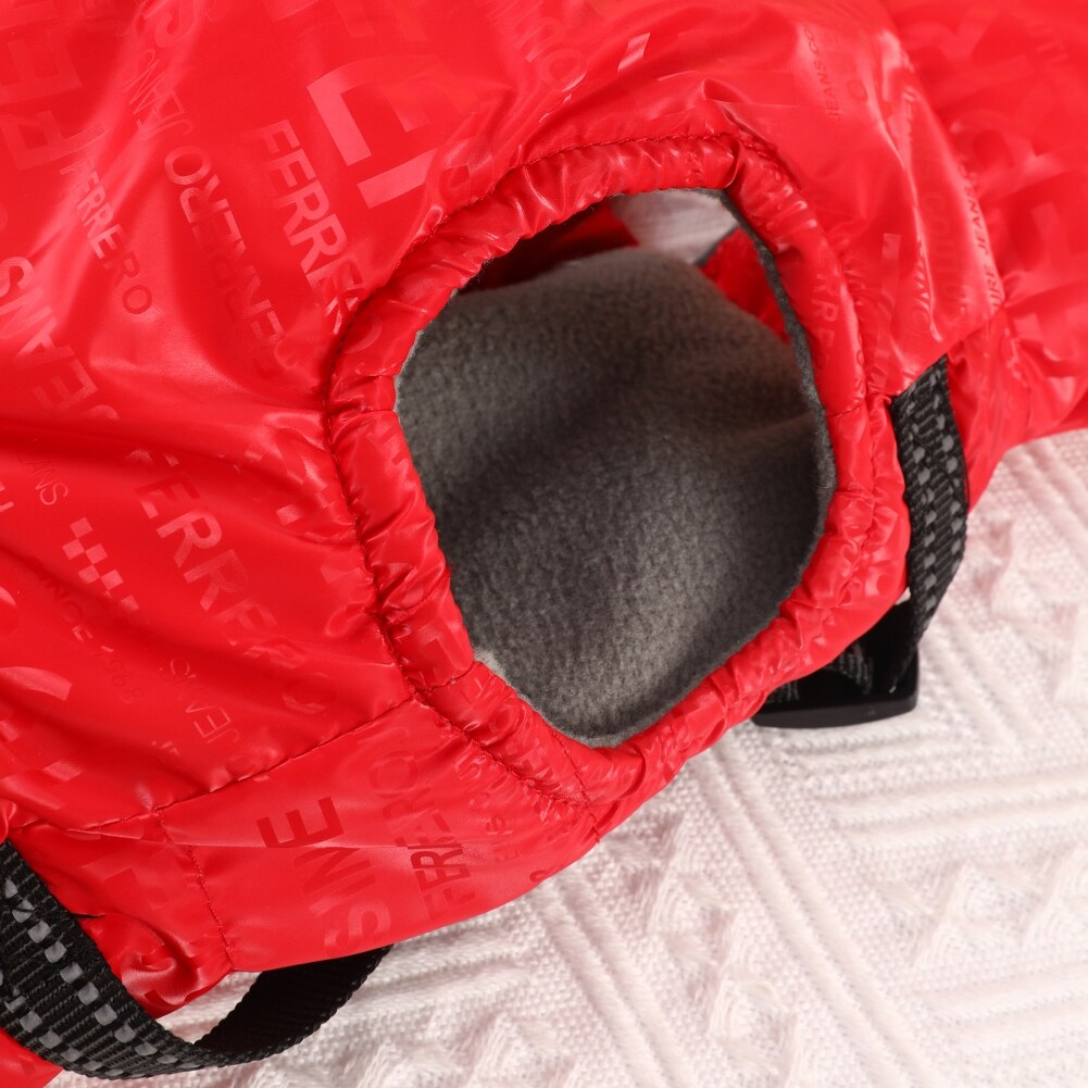 2 in 1 Pet Dog Jacket With Harness Winter Skiing Costume Plus Velvet Thickened Warm Dog Clothes For Labrador Waterproof Dog Coat