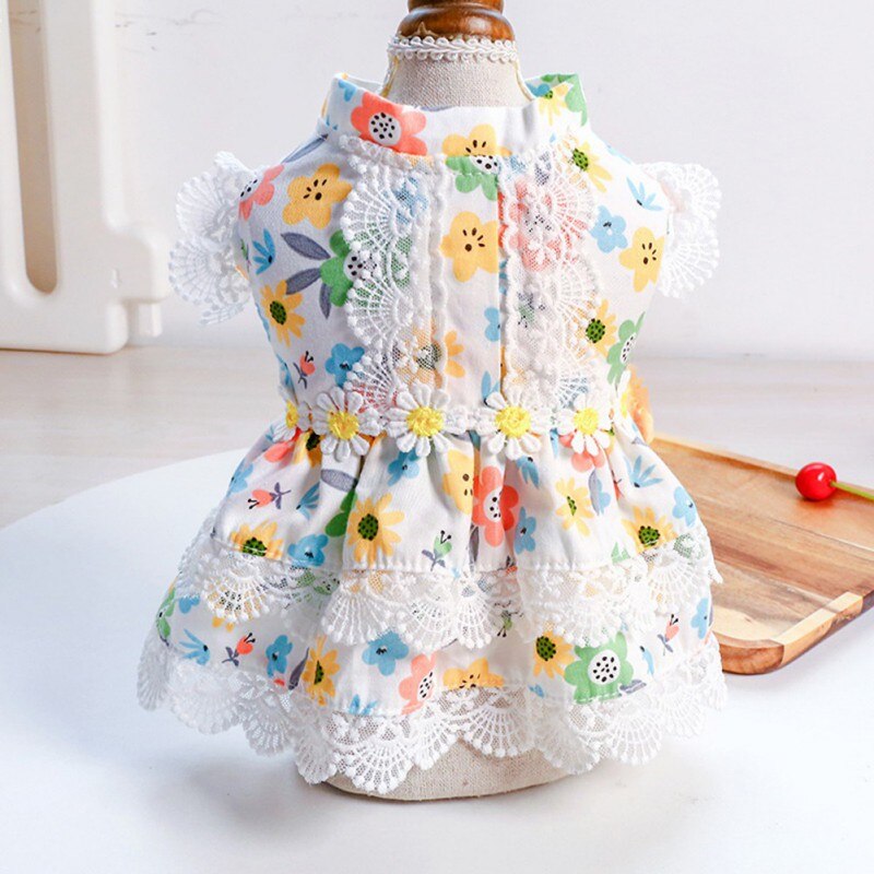 Summer Dog Small Floral Princess Dress Cat Dog Dress Puppy Skirt Wedding Dresses York Clothes For Dogs Pet Dress Summer Dog Small Floral Princess Dress Cat Dog Dress Puppy Skirt Wedding Dresses York Clothes For Dogs Pet Dress