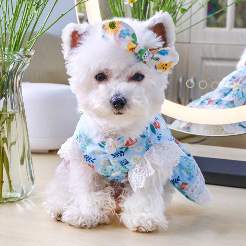 Summer Dog Small Floral Princess Dress Cat Dog Dress Puppy Skirt Wedding Dresses York Clothes For Dogs Pet Dress Summer Dog Small Floral Princess Dress Cat Dog Dress Puppy Skirt Wedding Dresses York Clothes For Dogs Pet Dress