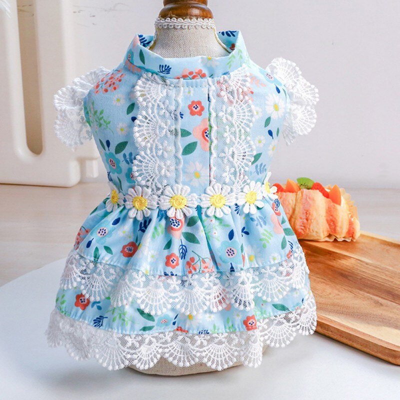 Summer Dog Small Floral Princess Dress Cat Dog Dress Puppy Skirt Wedding Dresses York Clothes For Dogs Pet Dress Summer Dog Small Floral Princess Dress Cat Dog Dress Puppy Skirt Wedding Dresses York Clothes For Dogs Pet Dress