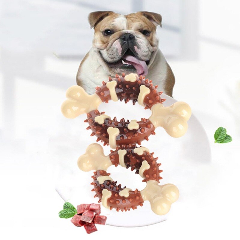 Pet Toy Ring Cleaning Teeth Bones Dogs Bones Toys For Pet Puppy Supplies Pets Chewing Toy Snack Food Treats Pet Toy Ring Cleaning Teeth Bones Dogs Bones Toys For Pet Puppy Supplies Pets Chewing Toy Snack Food Treats