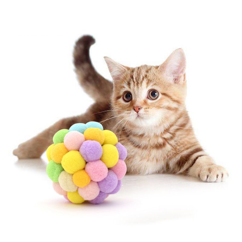 10/12Pcs Cat Crinkle Balls Cat Toy Interactive Sound Ball Big Plastic Balls Crackle Ring Paper Kitten Pet Play Toys Cats Trainin