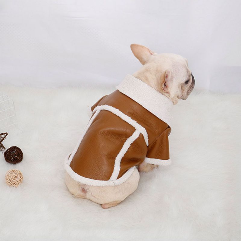 Pet Dog Leather Zipper Jacket Coat Pet Winter Clothes Fashion Motorcycle Jacket Clothing For Small Dogs French Bulldog Pug Pet Dog Leather Zipper Jacket Coat Pet Winter Clothes Fashion Motorcycle Jacket Clothing For Small Dogs French Bulldog Pug