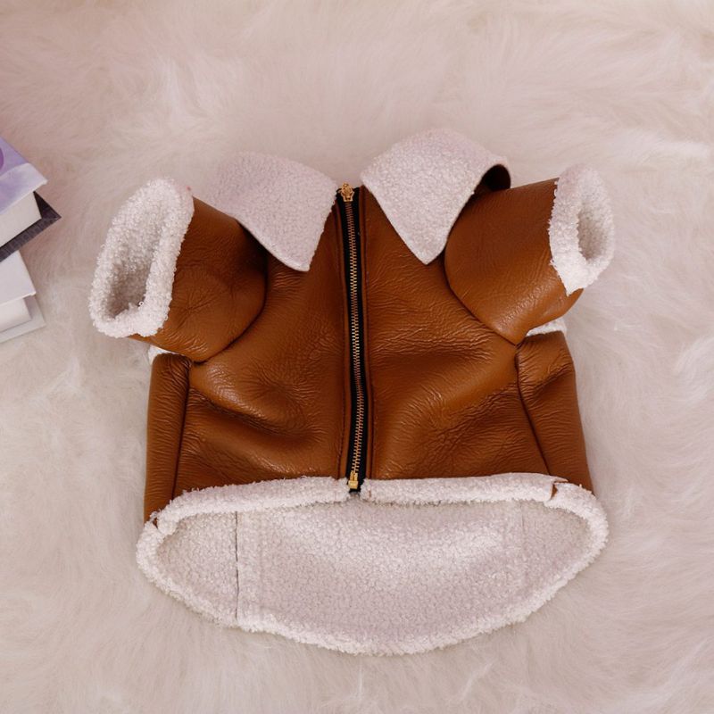 Pet Dog Leather Zipper Jacket Coat Pet Winter Clothes Fashion Motorcycle Jacket Clothing For Small Dogs French Bulldog Pug Pet Dog Leather Zipper Jacket Coat Pet Winter Clothes Fashion Motorcycle Jacket Clothing For Small Dogs French Bulldog Pug