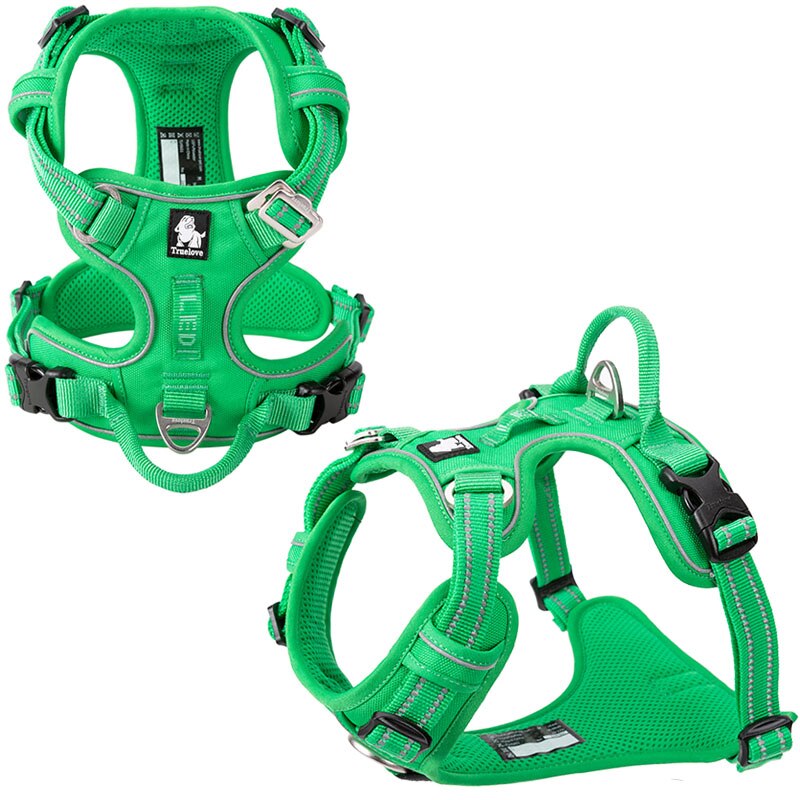 Truelove Front Nylon Dog Harness No Pull Vest Soft Adjustable Safety Harness For Dog Small Large Running Training French Bulldog