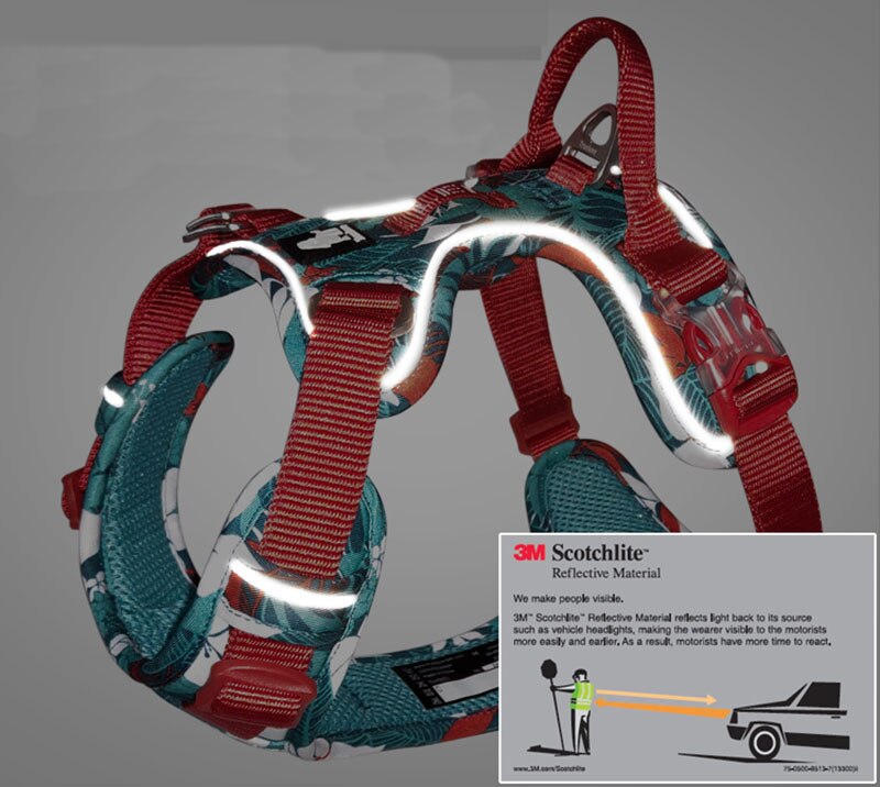 Truelove Front Nylon Dog Harness No Pull Vest Soft Adjustable Safety Harness For Dog Small Large Running Training French Bulldog