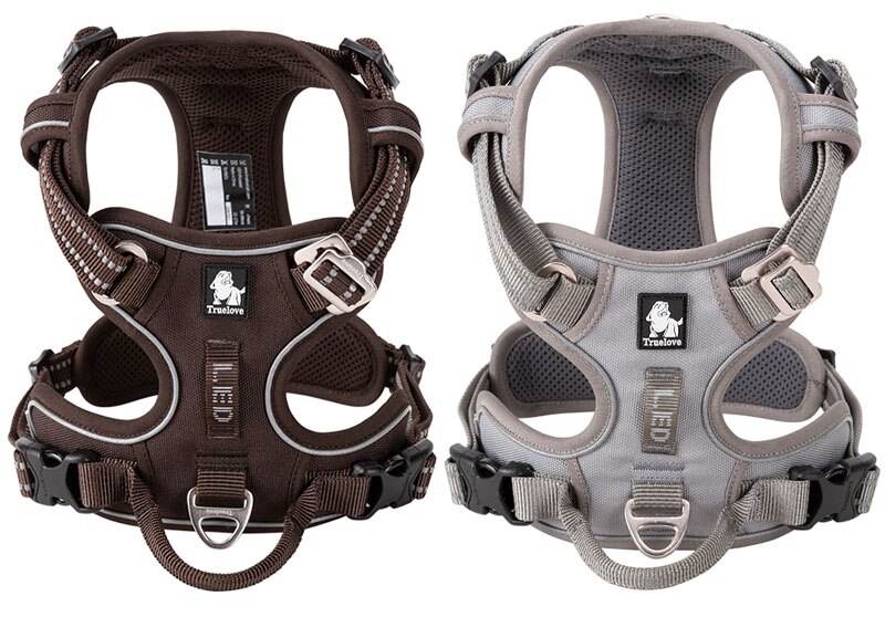 Truelove Front Nylon Dog Harness No Pull Vest Soft Adjustable Safety Harness For Dog Small Large Running Training French Bulldog