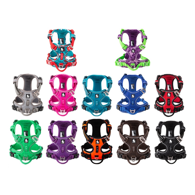Truelove Front Nylon Dog Harness No Pull Vest Soft Adjustable Safety Harness For Dog Small Large Running Training French Bulldog Truelove Front Nylon Dog Harness No Pull Vest Soft Adjustable Safety Harness For Dog Small Large Running Training French Bulldog