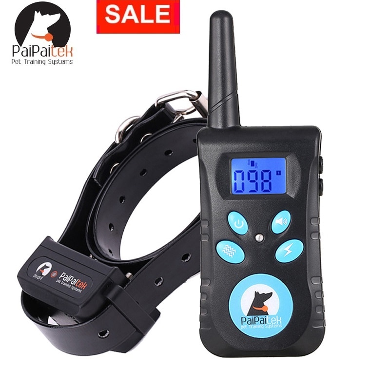 Paipaitek Dog Training Collar 2-in-1 Beep Vibration Shock Collar Waterproof Pet Trainer Collar With Remote and Barking Collar Paipaitek Dog Training Collar 2-in-1 Beep Vibration Shock Collar Waterproof Pet Trainer Collar With Remote and Barking Collar