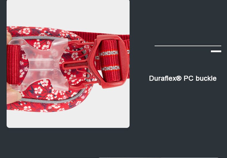 Truelove Pet Harness Floral No Pull Cotton Fabric Breathable and Reflective Soft Cats Dogs Small Medium Walking Running TLH5655