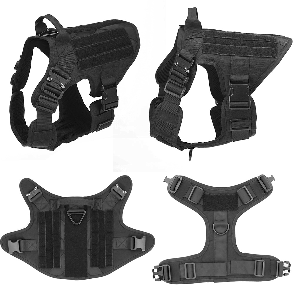 Tactical Dog Harness Pet German Shepherd K9 Malinois Training Vest Dog Harness and Leash Set For All Breeds Dogs Tactical Dog Harness Pet German Shepherd K9 Malinois Training Vest Dog Harness and Leash Set For All Breeds Dogs