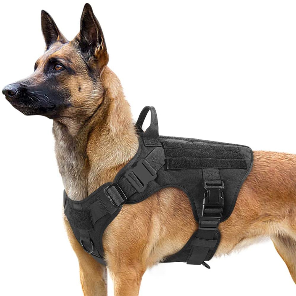 Tactical Dog Harness Pet German Shepherd K9 Malinois Training Vest Dog Harness and Leash Set For All Breeds Dogs