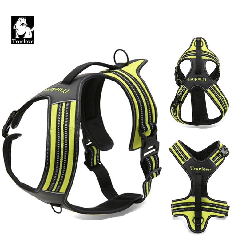 Truelove Sport Nylon Reflective No Pull Dog Harness Outdoor Adventure Pet Vest with Handle xs to xl 5 colors in stock factory Truelove Sport Nylon Reflective No Pull Dog Harness Outdoor Adventure Pet Vest with Handle xs to xl 5 colors in stock factory