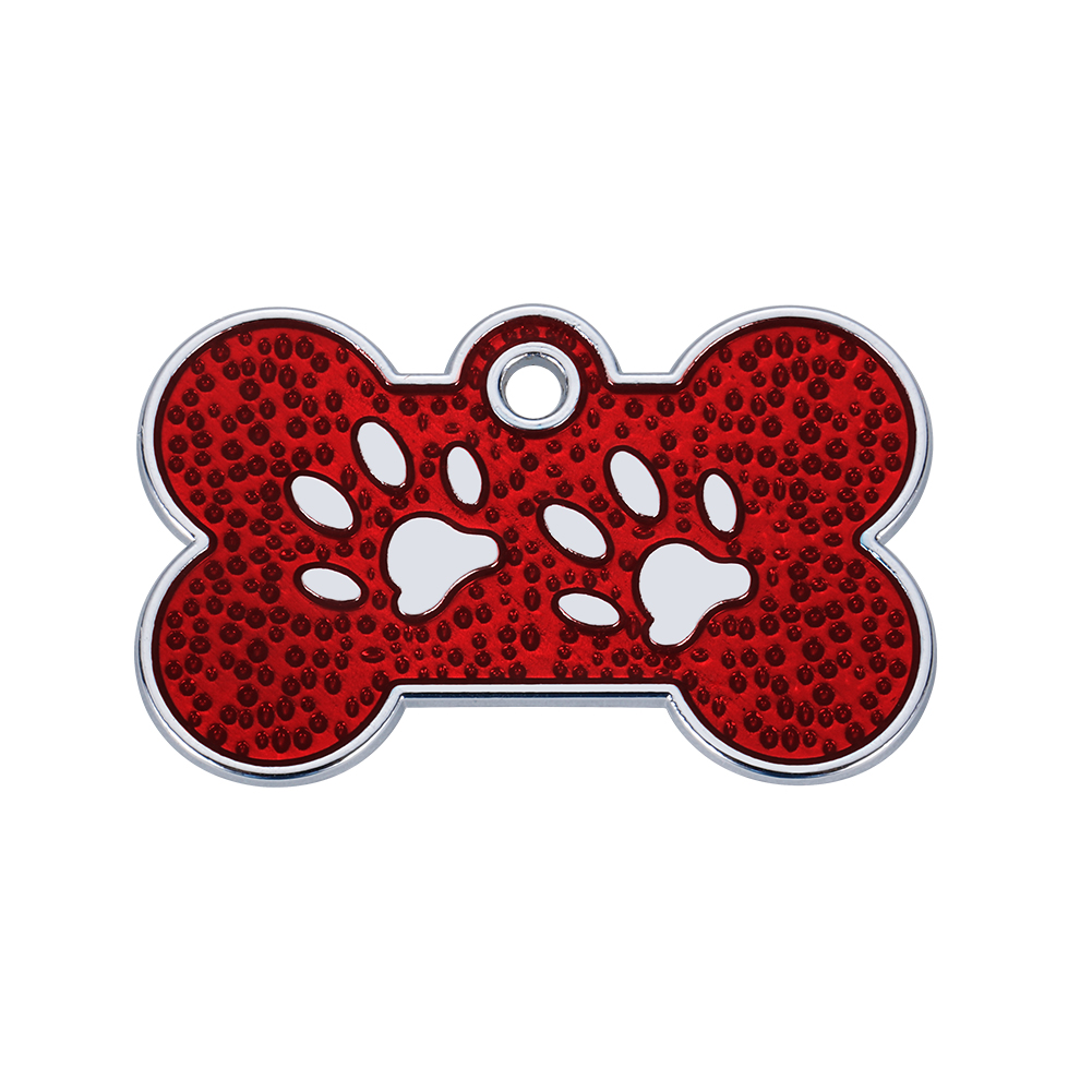 Anti-lost Custom Dog ID Tag Engraved Pet Dog Collar Accessories Personalized Cat Puppy ID Tag Stainless Steel Bone/Paw Name Tags