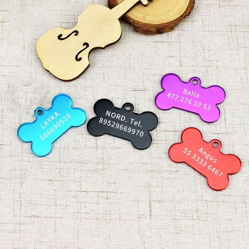 2pcs Personalized Engraving Anti-lost Dog ID Tag Identification Customized Pet Name Puppy Collar Dog Cat Bone Tags Pet Supplies 2pcs Personalized Engraving Anti-lost Dog ID Tag Identification Customized Pet Name Puppy Collar Dog Cat Bone Tags Pet Supplies