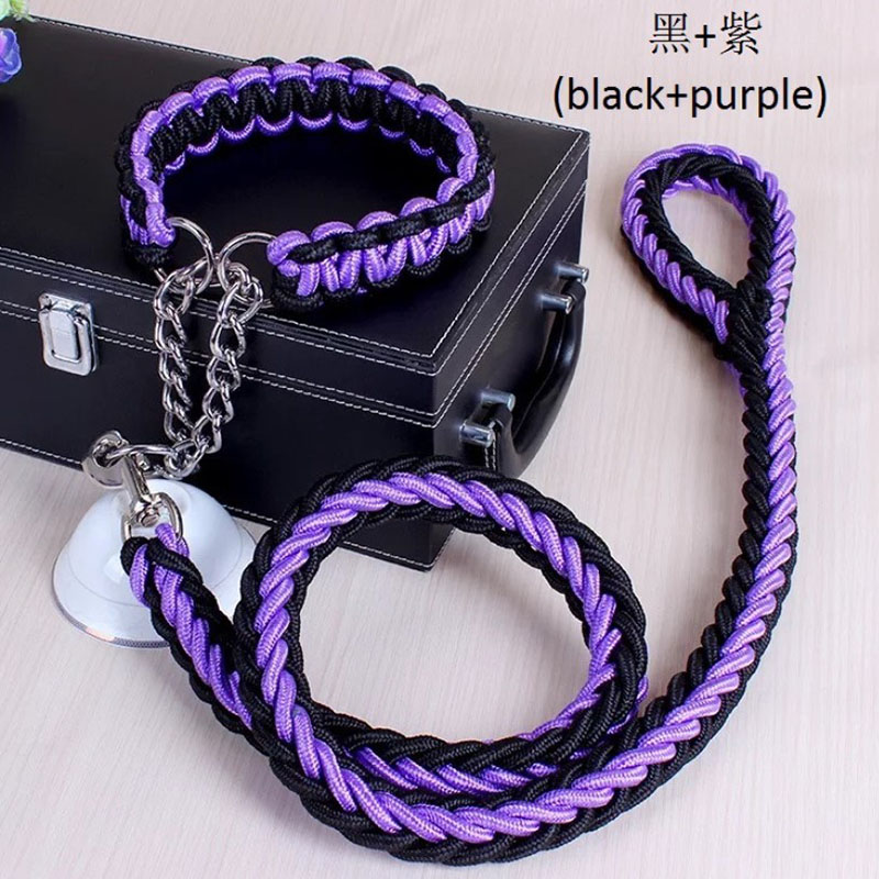Nylon Dog Harness Leash For Medium Large Dogs Leads Pet Training Running Walking Safety Mountain Climb Dog Leashes Ropes supply