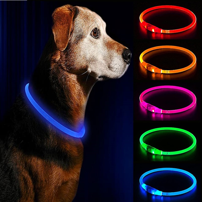 Led Usb Dog Collar Pet Dog Night Luminous Charge Collar Led Night Safety Flashing Glow Dog Loss Prevention Collar Pet Accessorie Led Usb Dog Collar Pet Dog Night Luminous Charge Collar Led Night Safety Flashing Glow Dog Loss Prevention Collar Pet Accessorie