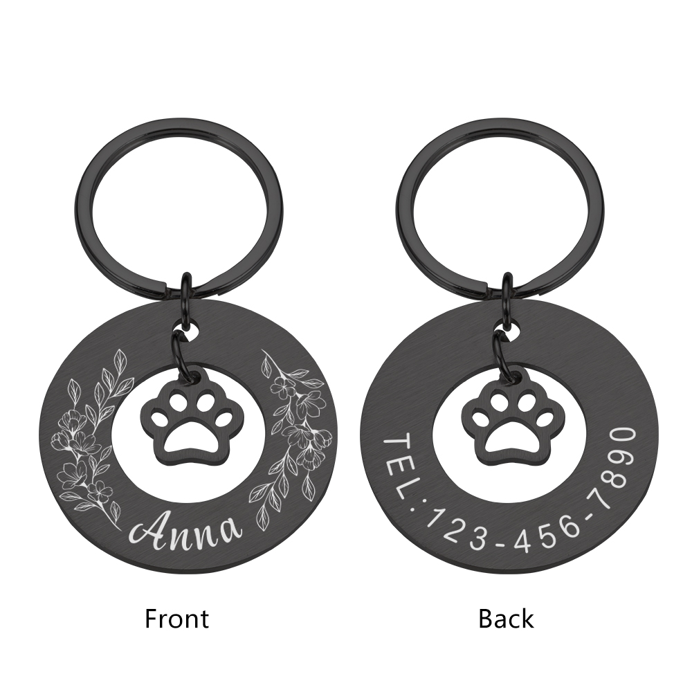 Pet ID Tags Customized Pet Collar Dogs Name Tag Anti-lost Personalized Cat Puppy ID Tag Pendant Free Engraved Collar Accessories